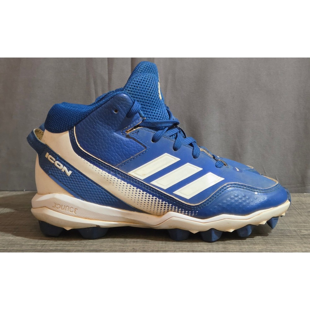 Adidas Icon 7 Baseball Cleats Youth Size 2 Blue